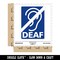 Deaf Hearing Loss Ear Waterproof Vinyl Phone Tablet Laptop Water Bottle Sticker Set - 5 Pack